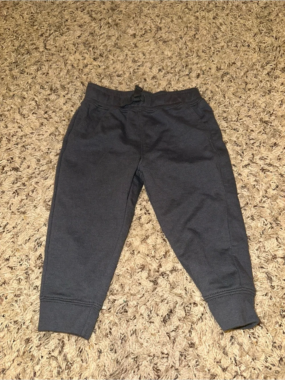 Carters jogger set Cream Graphic Bear Top & Black Jogger Set